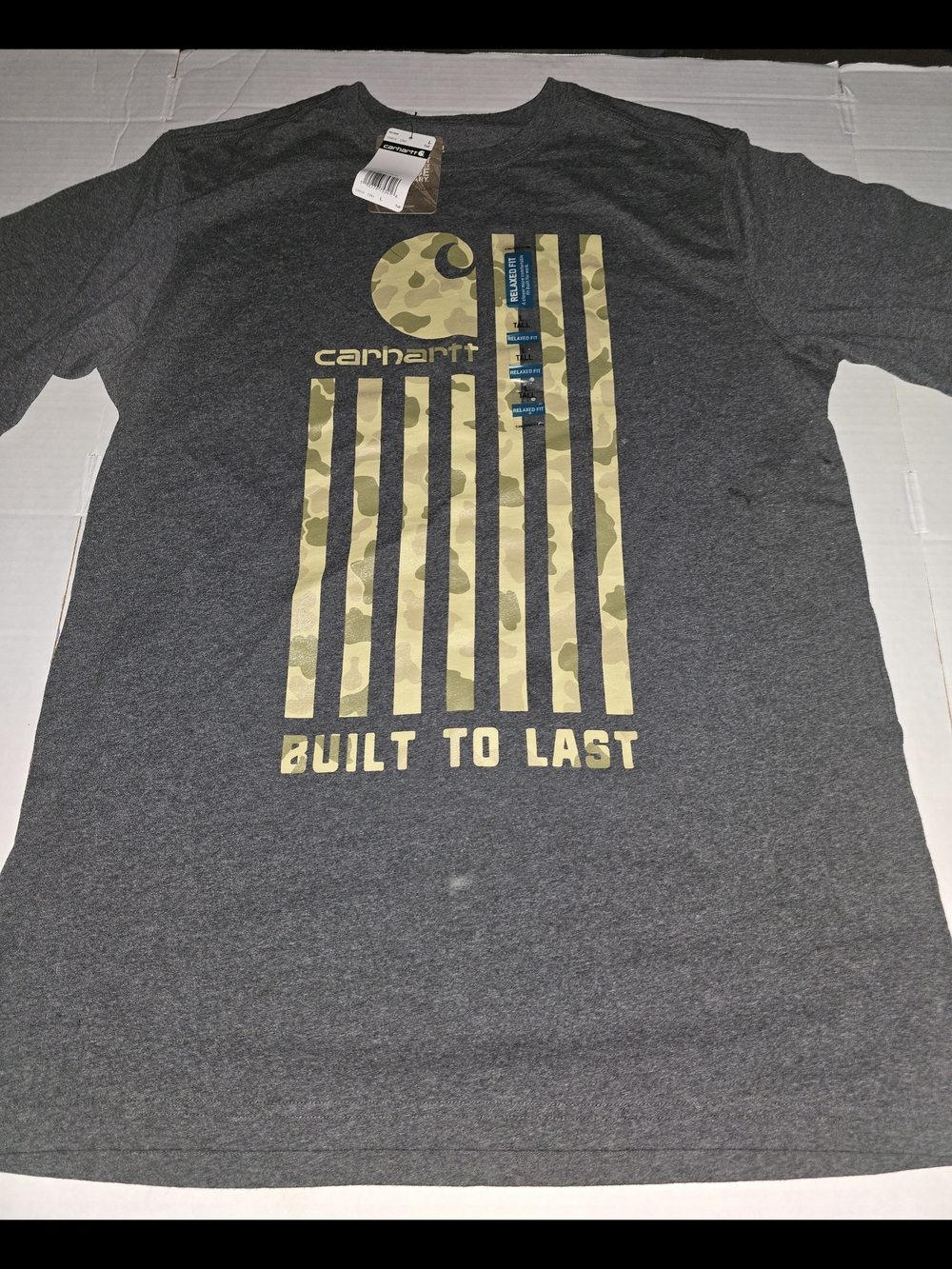 Carhartt Camo Flag Tee L Tall NWT 🔥